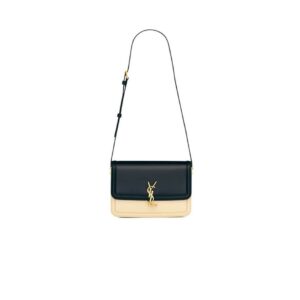 SOLFERINO MEDIUM SATCHEL IN BOX SAINT LAURENT LEATHER