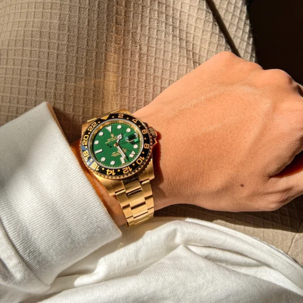 Rolex GMT-Master II Yellow Gold Automatic Green Dial Men's Watch 116718-LN-78208 - 图片 7