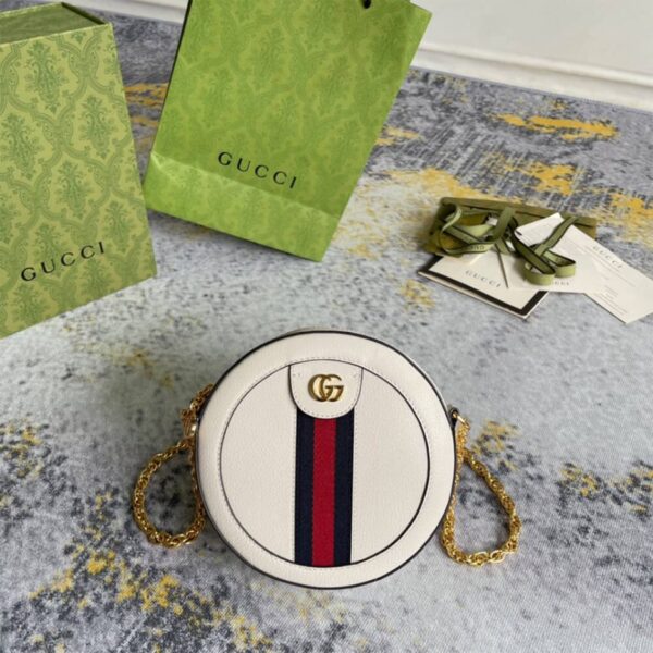 Ophidia GG mini round shoulder bag - 图片 2