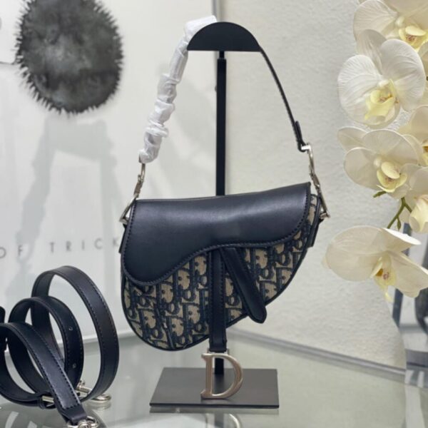 Dior Mini Saddle Bag with Strap - 图片 2