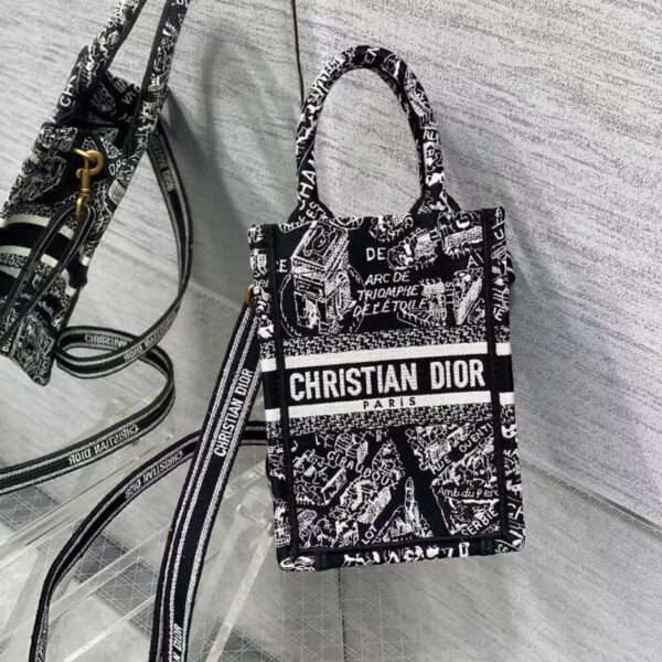 Mini Vertical Dior Book Tote - 图片 2