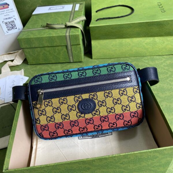GG Multicolour belt bag - 图片 2