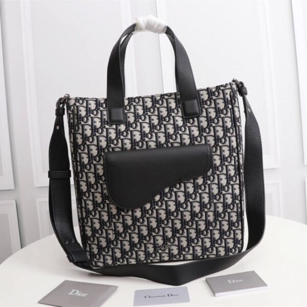 SADDLE TOTE BAG WITH SHOULDER STRAP - 图片 2