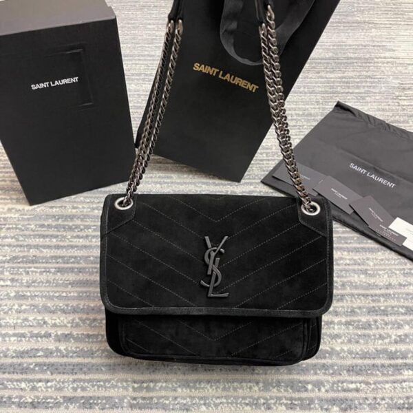 SAINT LAURENT NIKI MEDIUM IN SUEDE - 图片 2