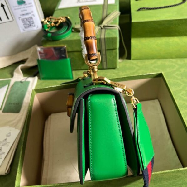 GUCCI BAMBOO 1947 JUMBO GG SMALL TOP HANDLE BAG - 图片 3