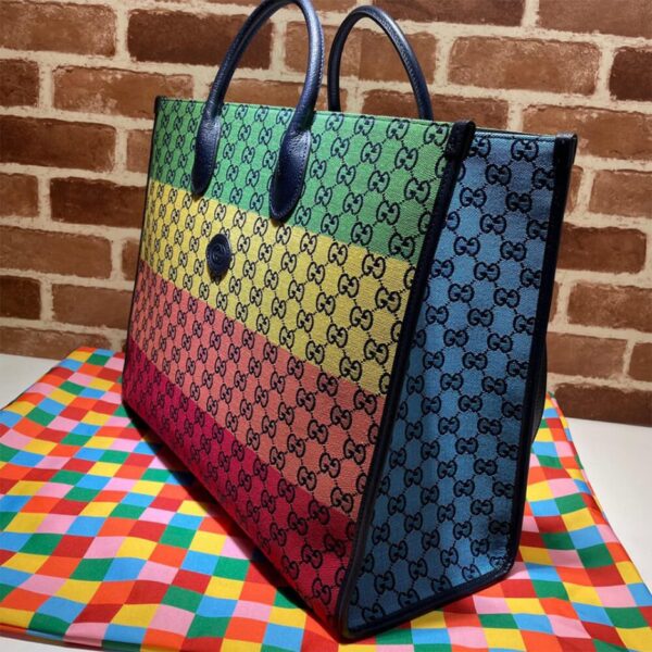 GG Multicolour large tote bag - 图片 3