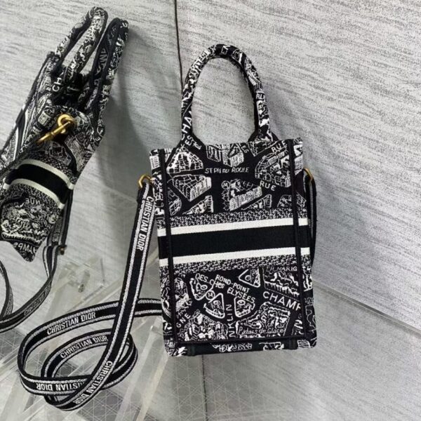 Mini Vertical Dior Book Tote - 图片 4