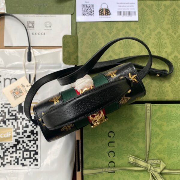 GG Sylvie Bee Star mini leather bag - 图片 4