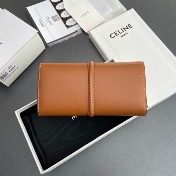 CELINE 16 Large Wallet in Shiny Calf Leather - 图片 4