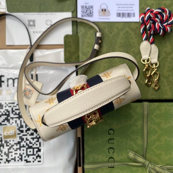 GG Sylvie Bee Star mini leather bag - 图片 5