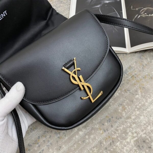KAIA SMALL SATCHEL IN SMOOTH LEATHER - 图片 5