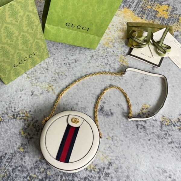 Ophidia GG mini round shoulder bag - 图片 7