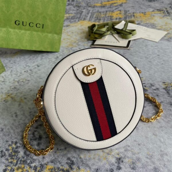 Ophidia GG mini round shoulder bag - 图片 7