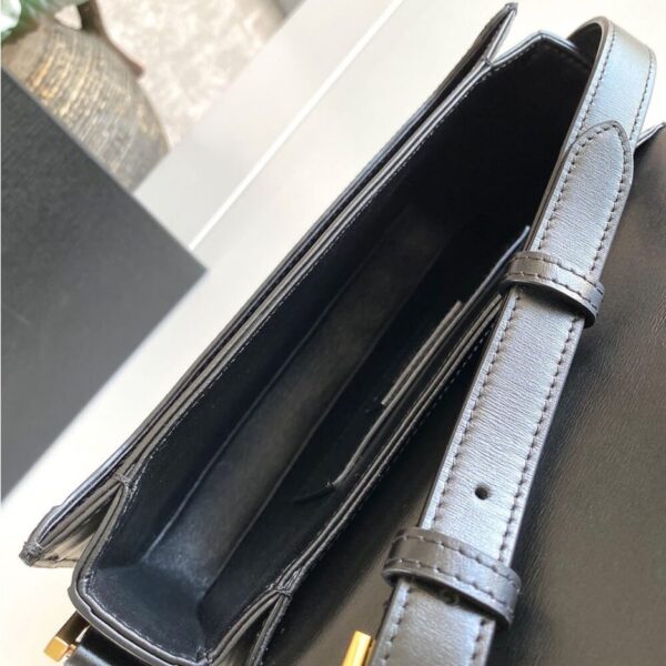 SOLFERINO MEDIUM SATCHEL IN BOX SAINT LAURENT LEATHER - 图片 8