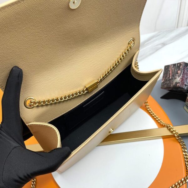 KATE MEDIUM CHAIN BAG IN GRAIN DE POUDRE EMBOSSED LEATHER - 图片 8