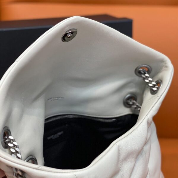 PUFFER SMALL CHAIN BAG IN QUILTED LAMBSKIN - 图片 8
