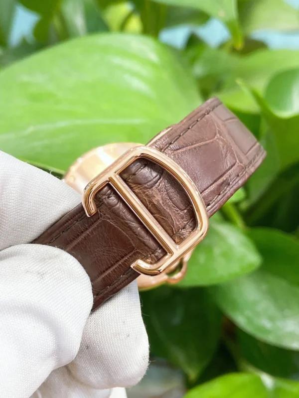 BALLON BLEU DE CARTIER WATCH 40 mm, automatic movement, 18K Rose gold, leather - 图片 7